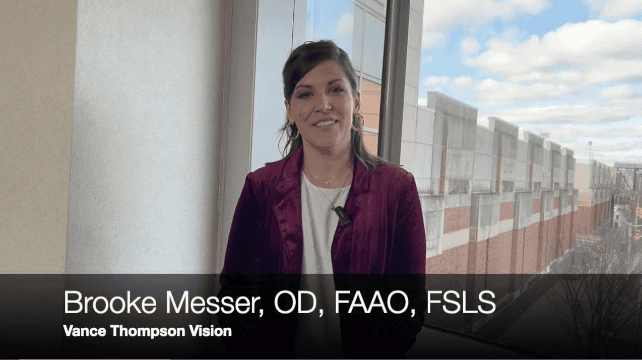 Brooke Messer, OD, FAAO, FSLS, overviews a talk on keratoconus management.