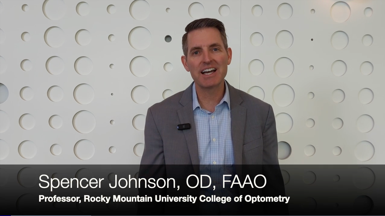 Spencer Johnson, OD, FAAO, overviews his talk on laser procedures at Optometry's Meeting