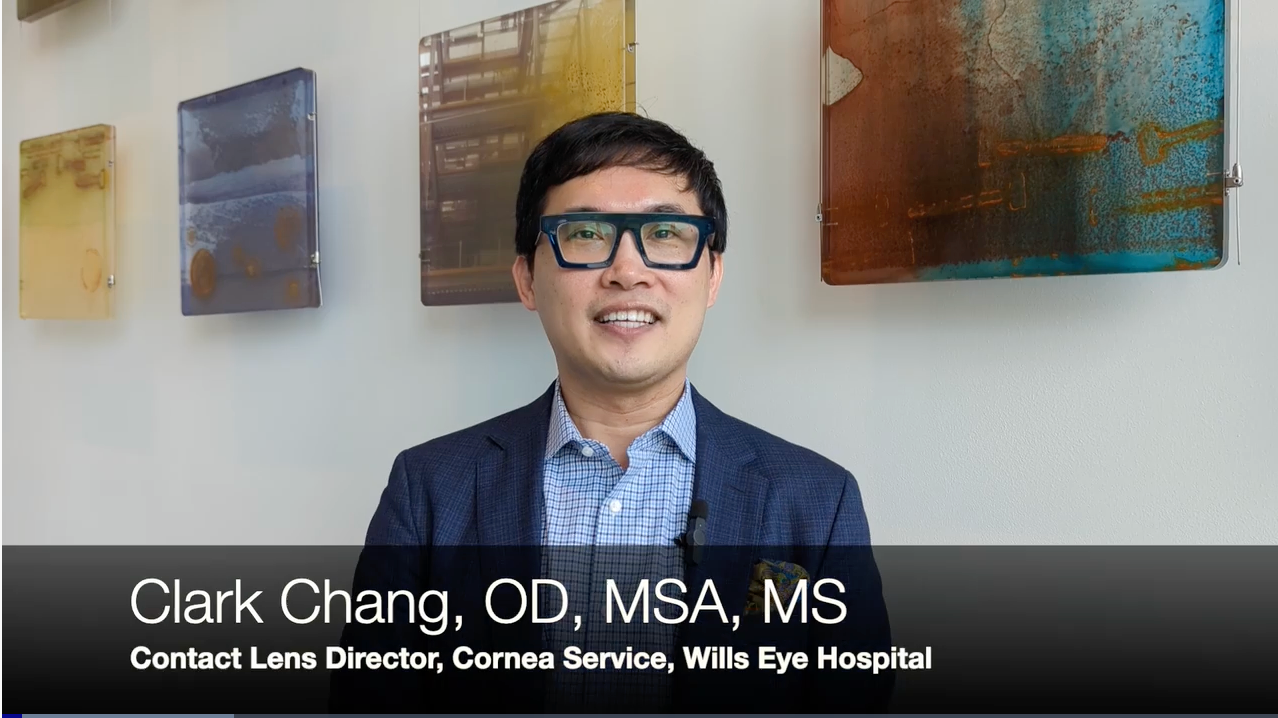 Dr Clark Chang overviews how to fit wavefront guided contact lenses at Optometry's Meeting