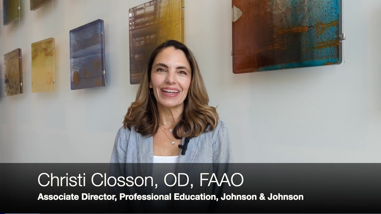 Christi Closson, OD, FAAO, details fitting contact lenses for astigmatism and other products by Johnson and Johnson