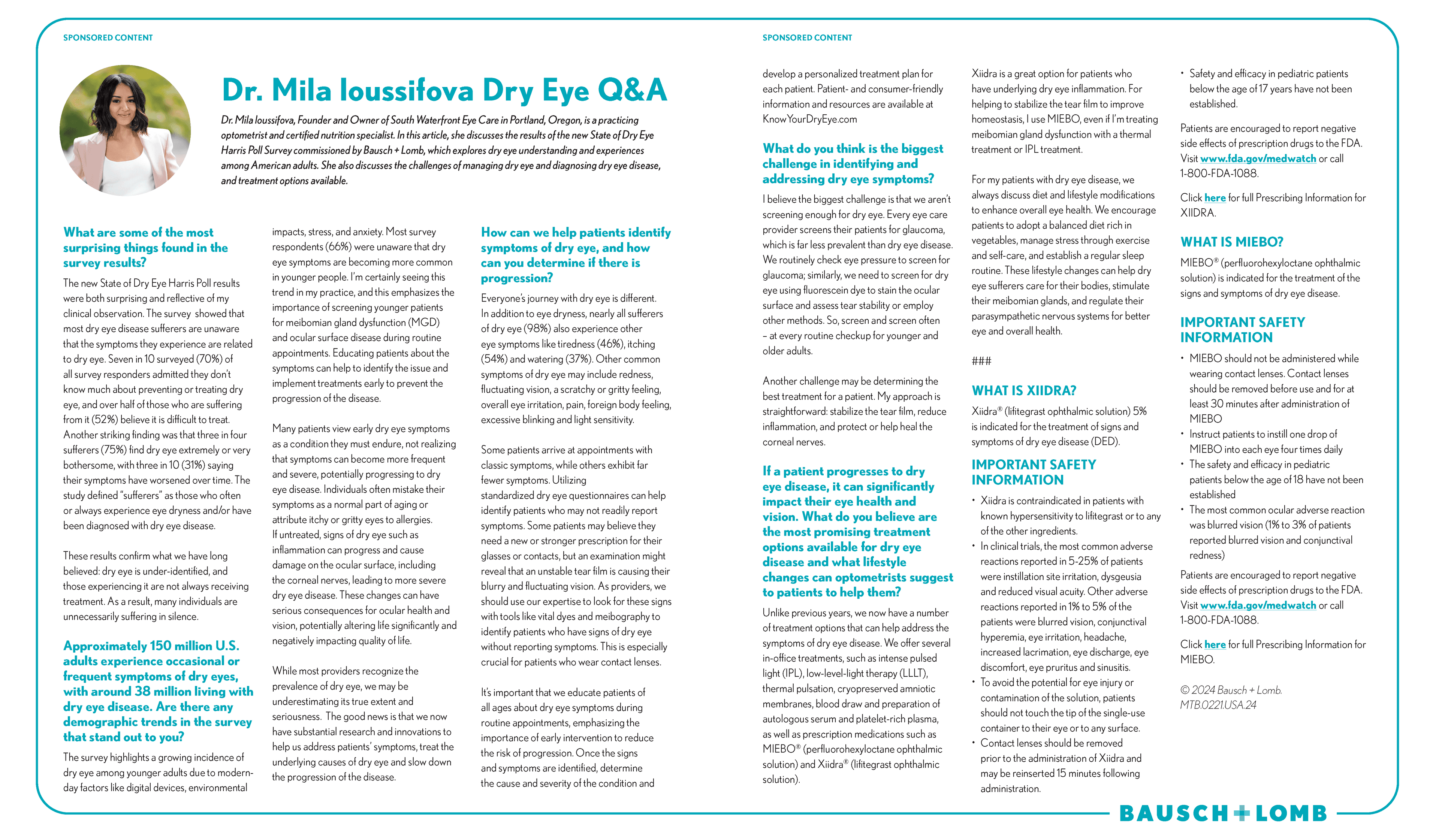 Dr. Mila loussifova Dry Eye Q&A