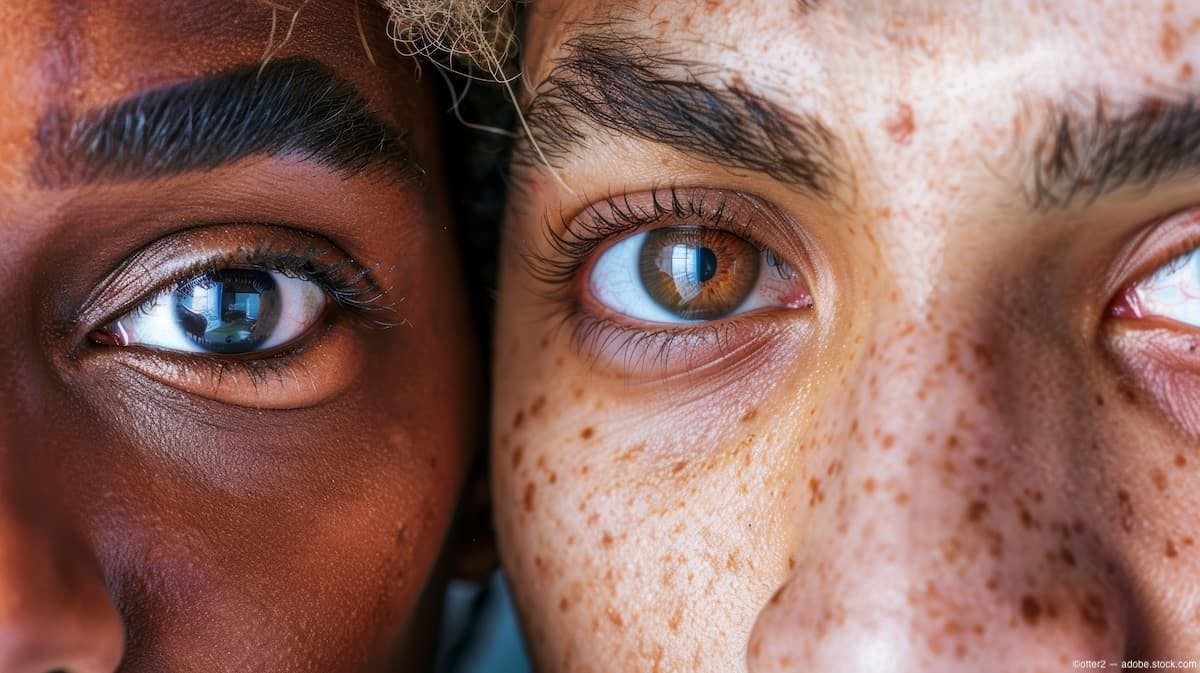 Closeup of two people's eyes Image credit: AdobeStock/otter2/AI