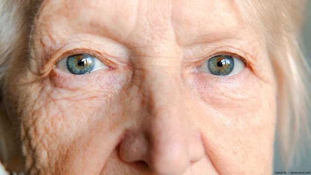 Closeup of older woman's eyes Image credit: AdobeStock/yana136