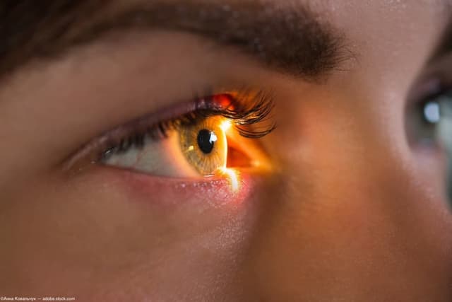 Eye undergoing retinal scan Image credit: AdobeStock/АннаКовальчук