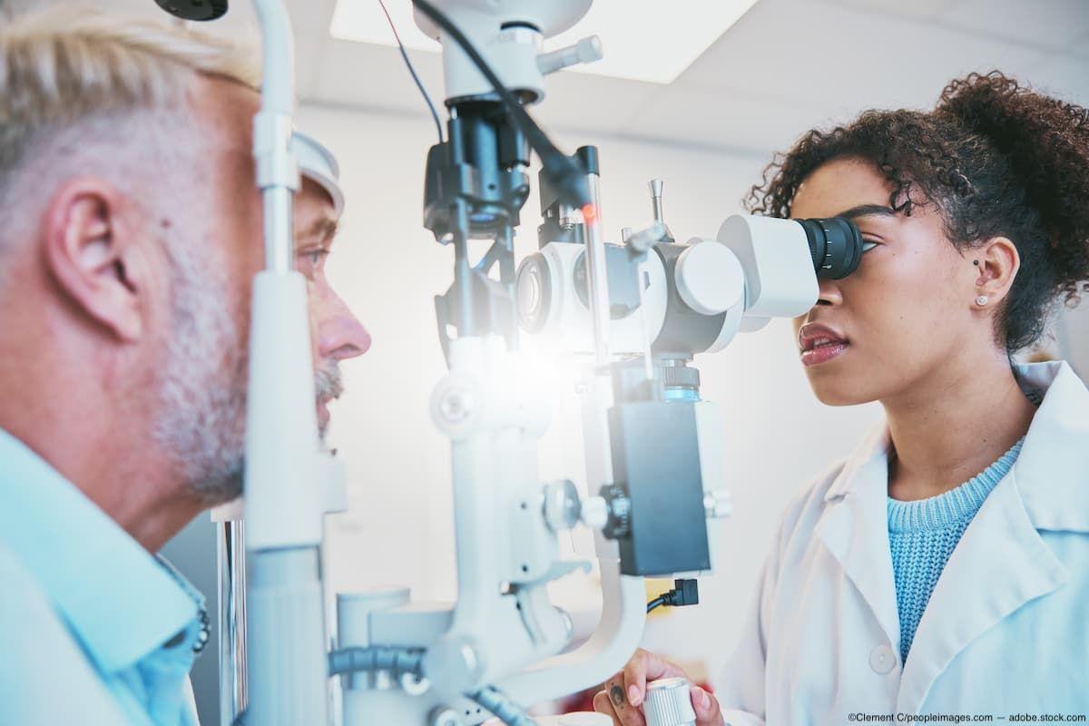 Eye doctor conducting eye exam with patient Image credit: ©Clement C/peopleimages.com - adobe.stock.com