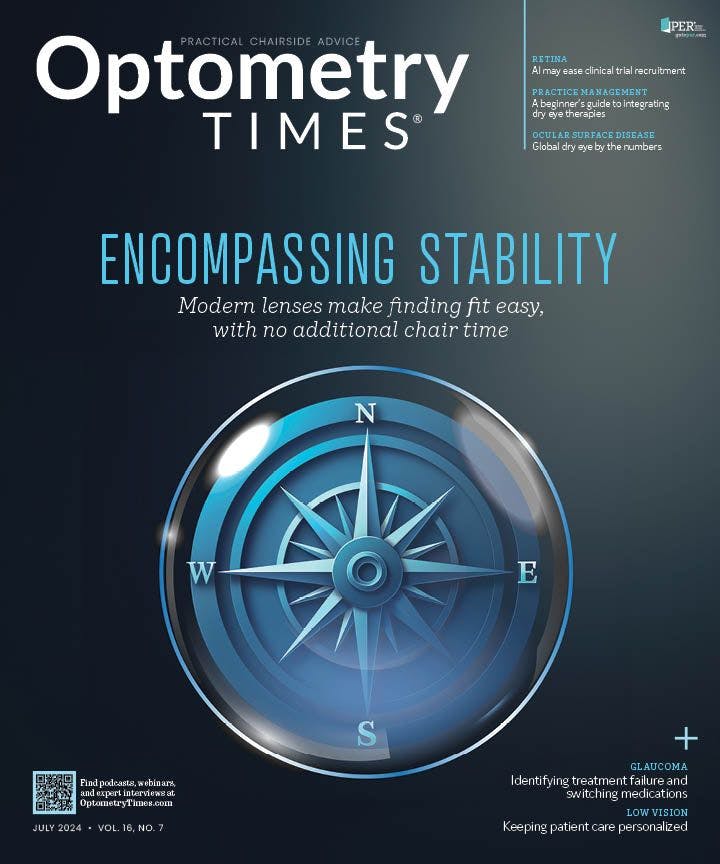 July Optometry Times cover